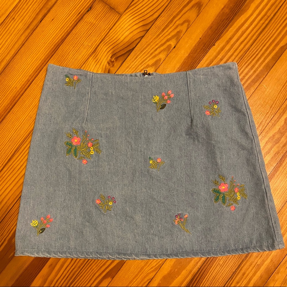 Farrow Embroidered Floral Skirt